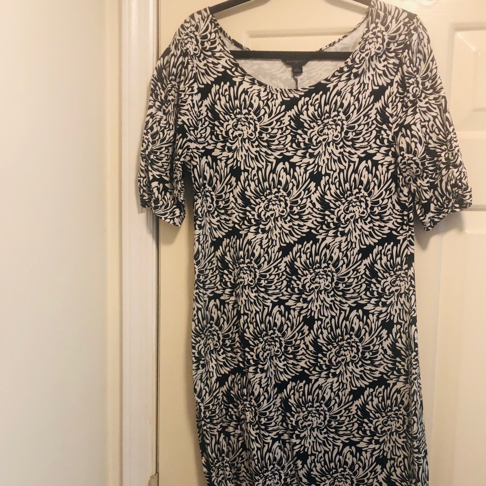 Banana Republic Black And White Dress